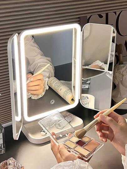ESPEJO LED TOUCH GLAM™  - CON ORGANIZADOR INTEGRADO 💄💎