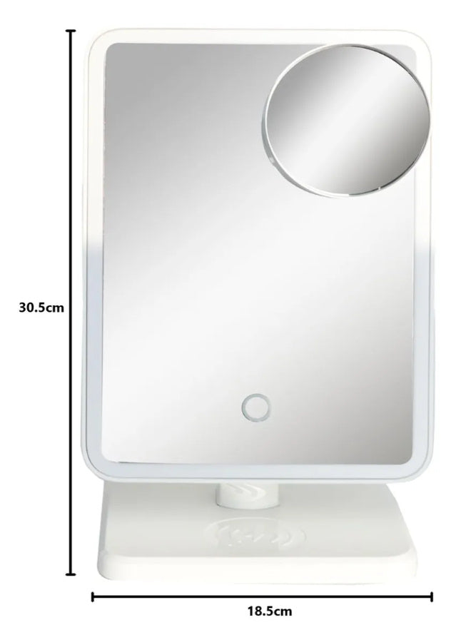 ESPEJO LED SMART BEAUTY™ CON PARLANTE BLUETOOTH 💄🔊