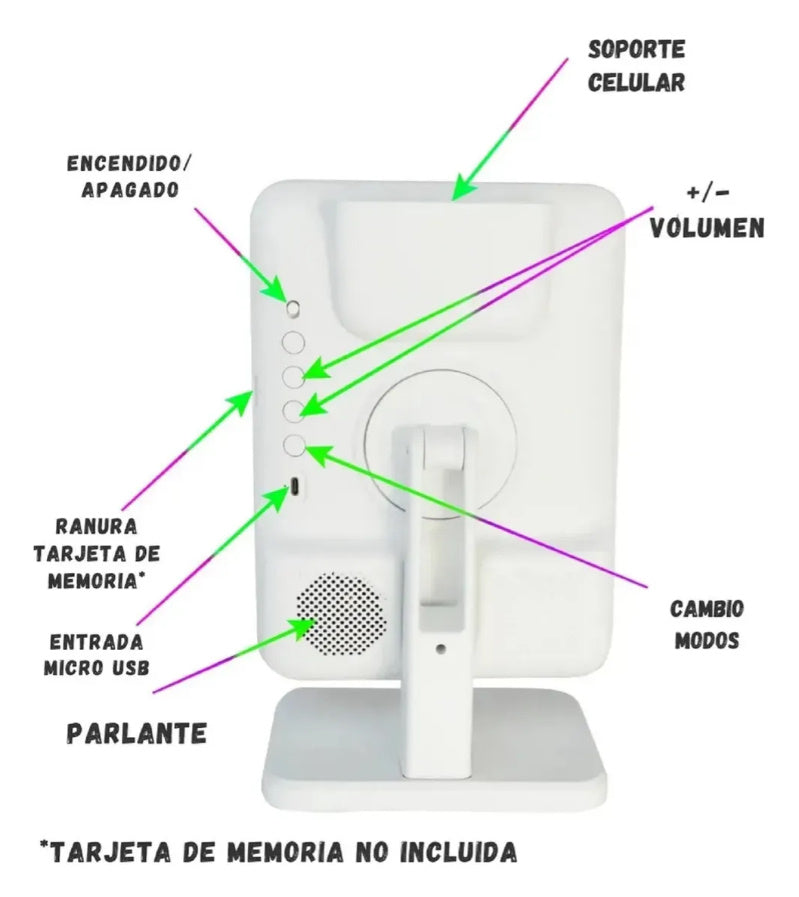 ESPEJO LED SMART BEAUTY™ CON PARLANTE BLUETOOTH 💄🔊